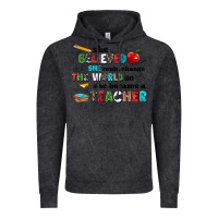 Vintage Black she believed she could change the world so she bec Vintage Hoodie - NancyCooperArtShop