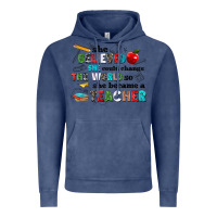 Vintage Denim she believed she could change the world so she bec Vintage Hoodie - NancyCooperArtShop
