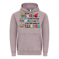 Vintage Zinc she believed she could change the world so she bec Vintage Hoodie - NancyCooperArtShop