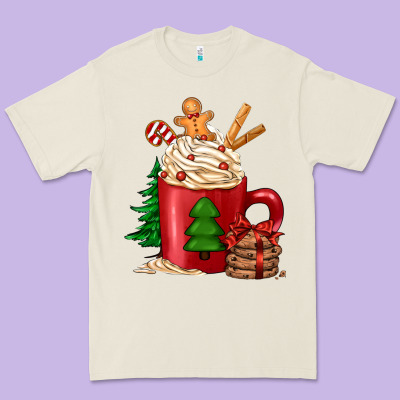 Christmas Coffee Premium Tee Designed By Jasminsmagicworld