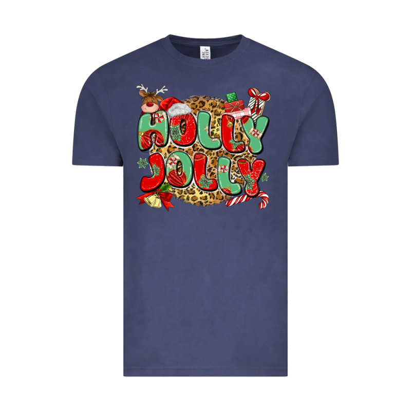 Holly Jolly Christmas Vintage Tee by MaliasSmallBusiness | Teevron