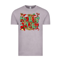 Vintage Zinc holly jolly christmas Vintage Tee - MaliasSmallBusiness
