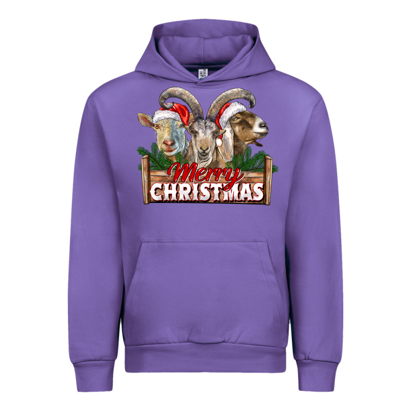Merry Christmas Goats Urban Hoodie by LillyAllenDesigns | Teevron