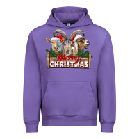 Tulip Merry Christmas Goats Urban Hoodie - LillyAllenDesigns