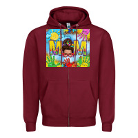 Burgundy Messy bun Autism mom 20oz skinny tumbler Zipper Hoodie - TumblerDesignByShophia