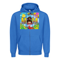 True Royal Messy bun Autism mom 20oz skinny tumbler Zipper Hoodie - TumblerDesignByShophia