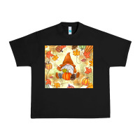 Black fall gnome Urban Heavy Tee - MaliasSmallBusiness
