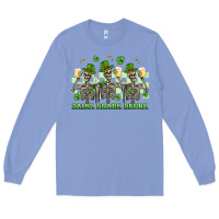 Colony Blue st. patrick's day skeletons drink drank drunk Long Sleeve Tee - Artiststas
