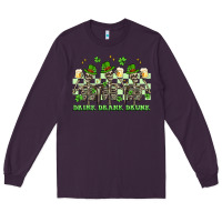 Plum st. patrick's day skeletons drink drank drunk Long Sleeve Tee - Artiststas