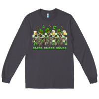 Smoke st. patrick's day skeletons drink drank drunk Long Sleeve Tee - Artiststas