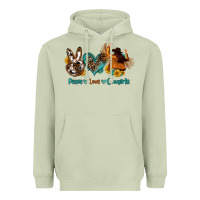 Matcha peace love cowgirls Heavyweight Hoodie - OliviaCreatesArt