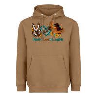 Toasted Coconut peace love cowgirls Heavyweight Hoodie - OliviaCreatesArt