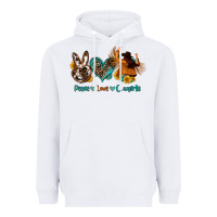 White peace love cowgirls Heavyweight Hoodie - OliviaCreatesArt