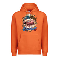 Carrot Baseball lips Premium Hoodie - HowdyJamesFarm