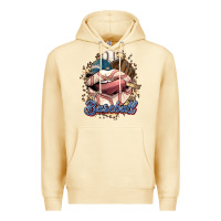 Pina Colada Baseball lips Premium Hoodie - HowdyJamesFarm
