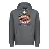 Rock Baseball lips Premium Hoodie - HowdyJamesFarm