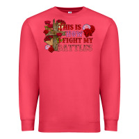 Cardinal This is how i fight my battles Valentine's Day Premium Sweatshirt - FaDigitalArtStudio