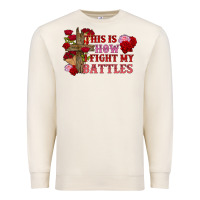 Sandshell This is how i fight my battles Valentine's Day Premium Sweatshirt - FaDigitalArtStudio