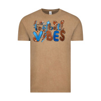 Vintage Coffee football vibes Vintage Tee - MaliasSmallBusiness