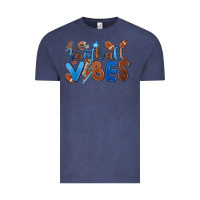 Vintage Denim football vibes Vintage Tee - MaliasSmallBusiness