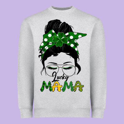 Lucky Mama Heavyweight Sweatshirt Designed By Bettercallsaul