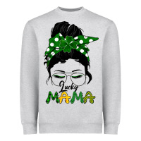 Heather Grey Lucky Mama Heavyweight Sweatshirt - Bettercallsaul