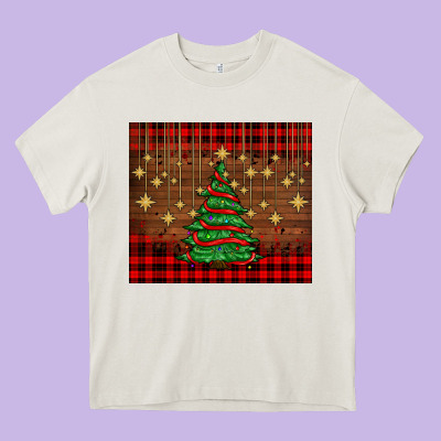 Christmas Trees Heavy Core Tee Designed By Adodesignshop