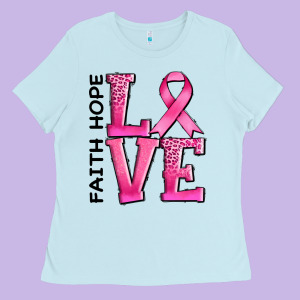 Faith Hope Love Ladies Tee Designed By Adodesignshop