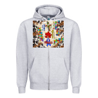 Heather Grey Faith puzzle ribbon tumbler Zipper Hoodie - TumblerDesignByShophia