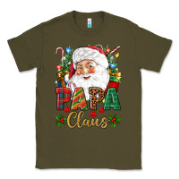 Army Green Papa Claus Christmas Classic Tee - NancyCooperArtShop