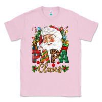 Bubblegum Pink Papa Claus Christmas Classic Tee - NancyCooperArtShop