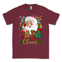 Burgundy Papa Claus Christmas Classic Tee - NancyCooperArtShop