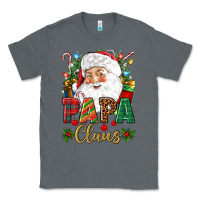 Charcoal Heather Papa Claus Christmas Classic Tee - NancyCooperArtShop