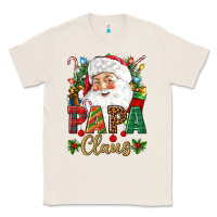Natural Papa Claus Christmas Classic Tee - NancyCooperArtShop