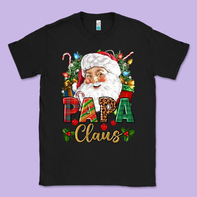 Papa Claus Christmas Classic Tee Designed By Nancycooperartshop
