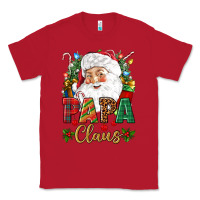 Red Papa Claus Christmas Classic Tee - NancyCooperArtShop