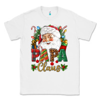 White Papa Claus Christmas Classic Tee - NancyCooperArtShop