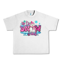 Lunar Rock up to snow good pink christmas winter snowman Urban Heavy Tee - MaliasSmallBusiness