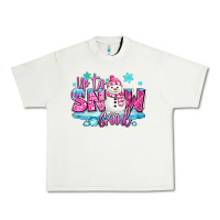 Pistachio up to snow good pink christmas winter snowman Urban Heavy Tee - MaliasSmallBusiness