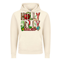 Vintage Artic holly jolly teacher Vintage Hoodie - NancyCooperArtShop