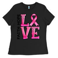 Black faith hope love Ladies Tee - AdoDesignShop