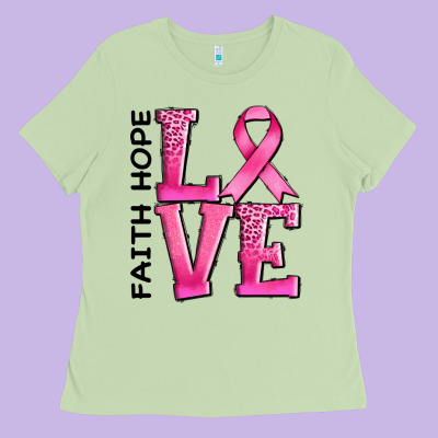 Faith Hope Love Ladies Tee Designed By Adodesignshop