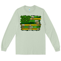 Matcha st patrick's day american flag Long Sleeve Tee - Artiststas