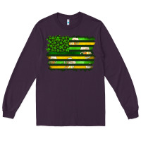 Plum st patrick's day american flag Long Sleeve Tee - Artiststas