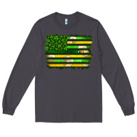 Smoke st patrick's day american flag Long Sleeve Tee - Artiststas