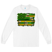 White st patrick's day american flag Long Sleeve Tee - Artiststas
