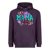 Plum mama vibes floral Heavyweight Hoodie - OliviaCreatesArt
