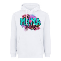 White mama vibes floral Heavyweight Hoodie - OliviaCreatesArt