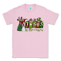 Bubblegum Pink jesus İs the reason Classic Tee - CowhideDigitalArt