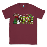 Burgundy jesus İs the reason Classic Tee - CowhideDigitalArt